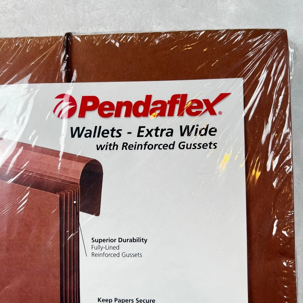 Pendaflex Legal Size Extra Wide Wallets Redrope 5.25 Expansion